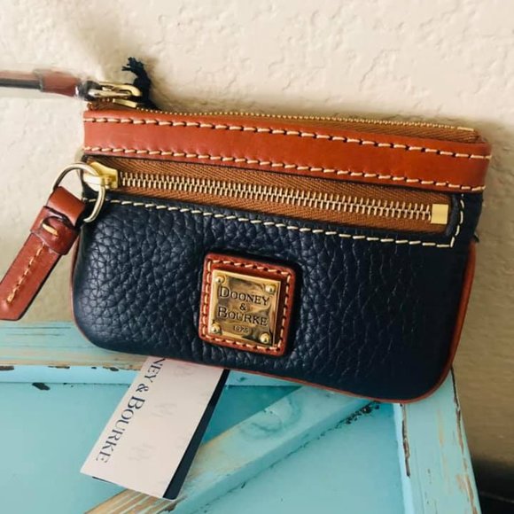Dooney & Bourke Handbags - NWT Dooney Bourke coin case pebble blue